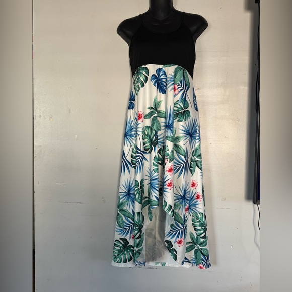 NWOT- Tropical Print Maxi Dress - Picture 1 of 8